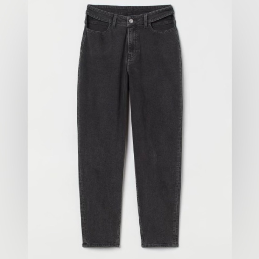 H&M Relaxed High Jeans Black